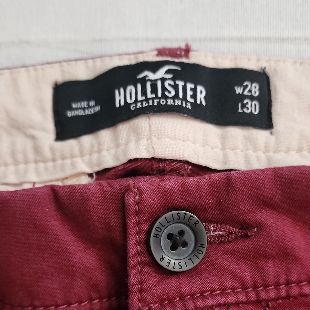 Hollister Burgundy Pants